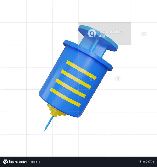 Medical injection  3D Illustration