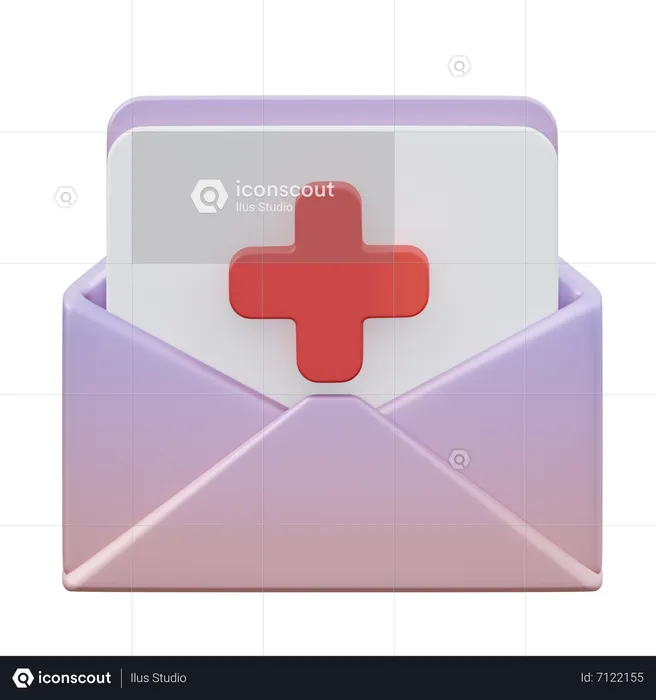 Medical Letter  3D Icon