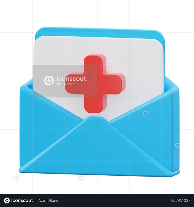 Medical Letter  3D Icon