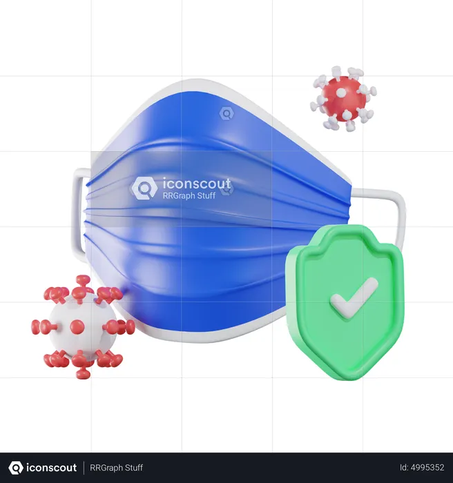 Medical Mask  3D Icon