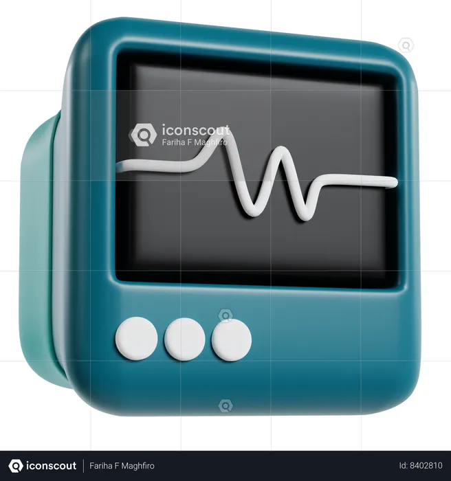 Medical Monitor Device  3D Icon