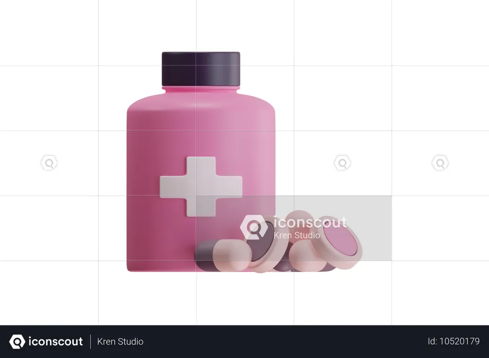 Medical Pills  3D Icon