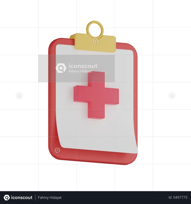Medical Prescription  3D Icon