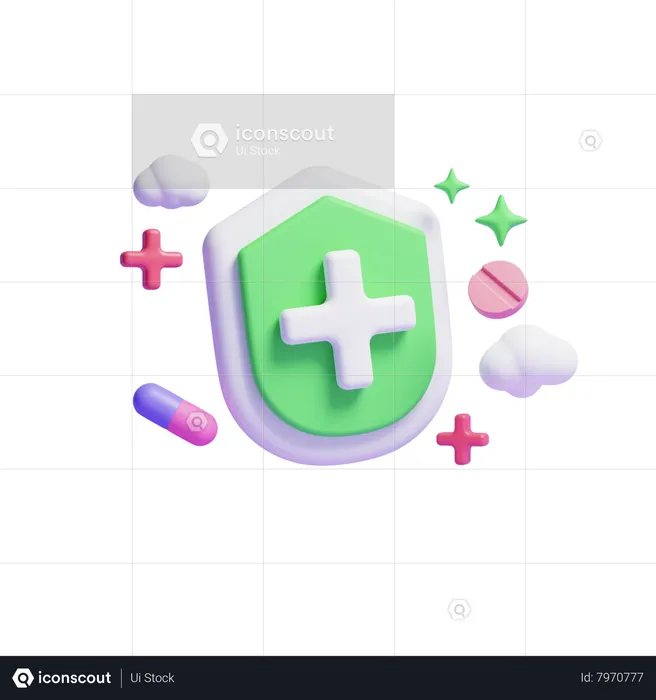 Medical Protection  3D Icon