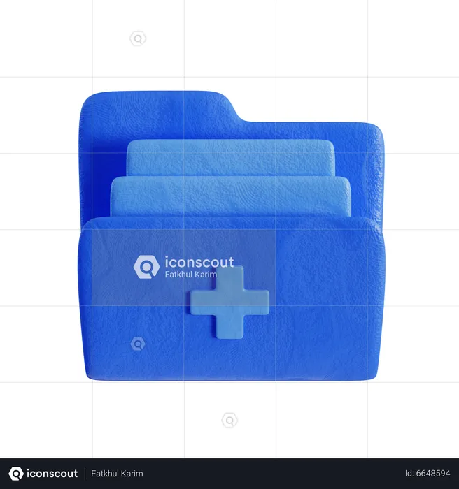 Medical records  3D Icon