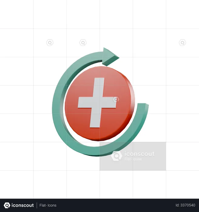 Medical Recovery  3D Illustration