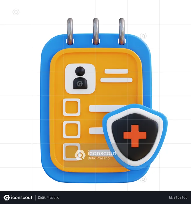 Medical Report  3D Icon