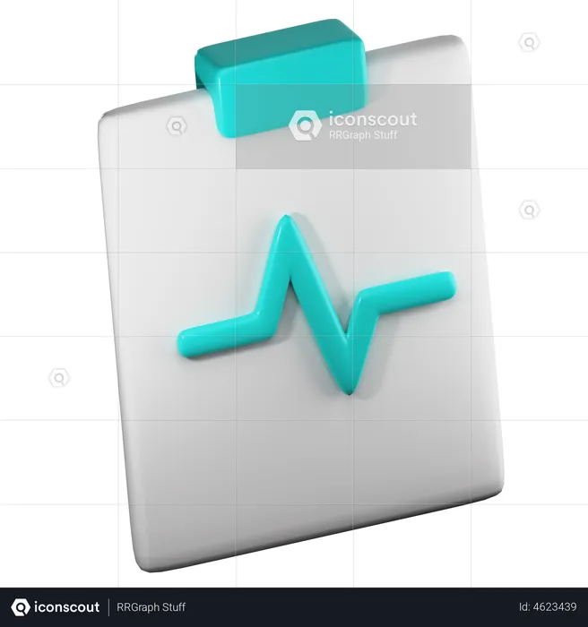 Medical Report  3D Illustration