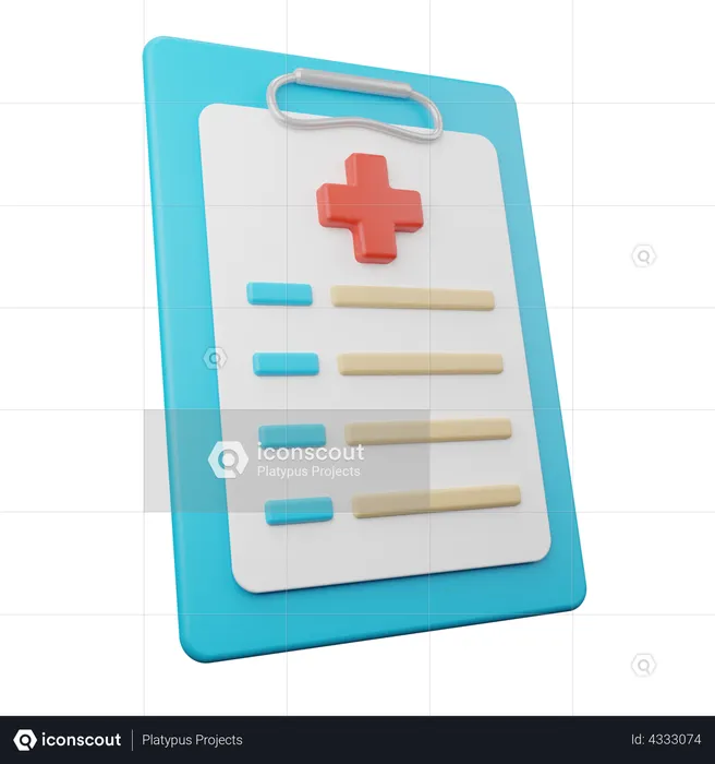 Medical Report  3D Illustration