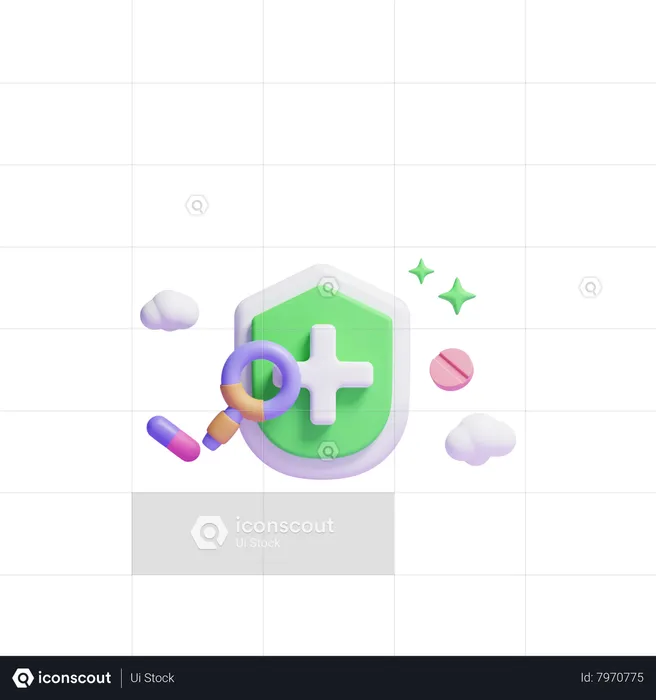 Medical Security  3D Icon