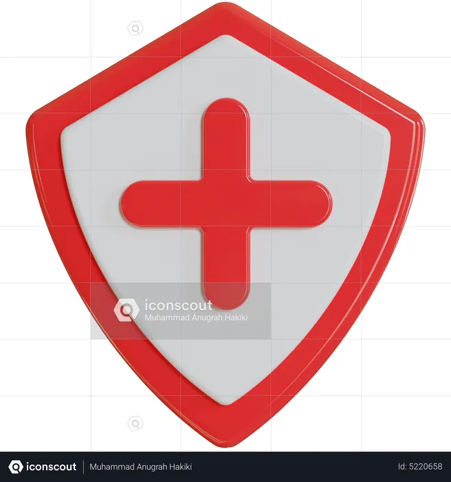 Medical shield  3D Icon