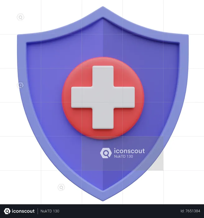 Medical Shield  3D Icon