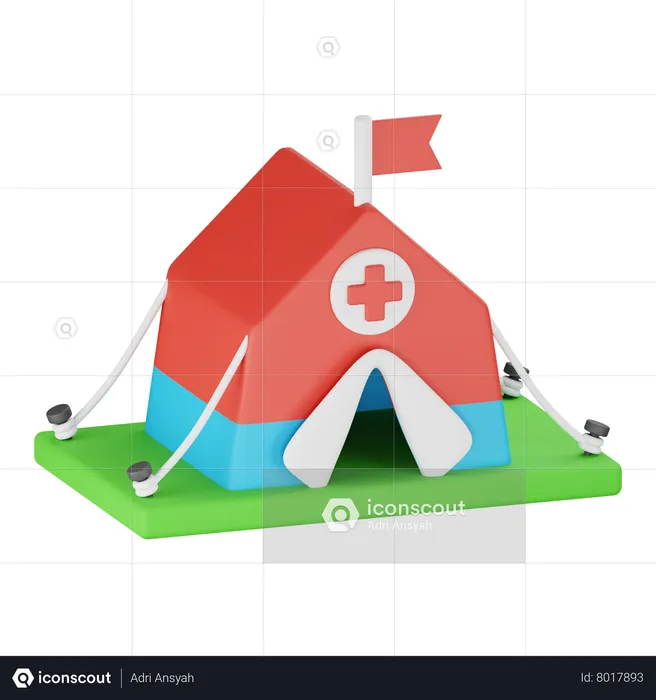 Medical Tent  3D Icon
