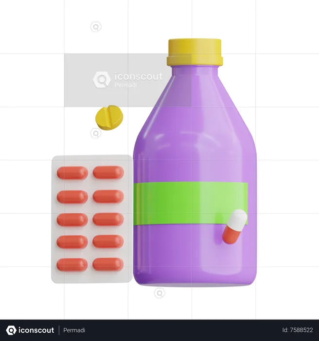 Medicament  3D Icon