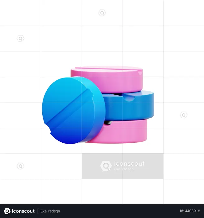 Medicação  3D Icon