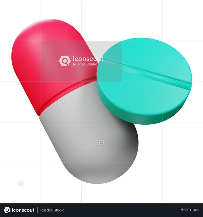 Médicaments  3D Icon