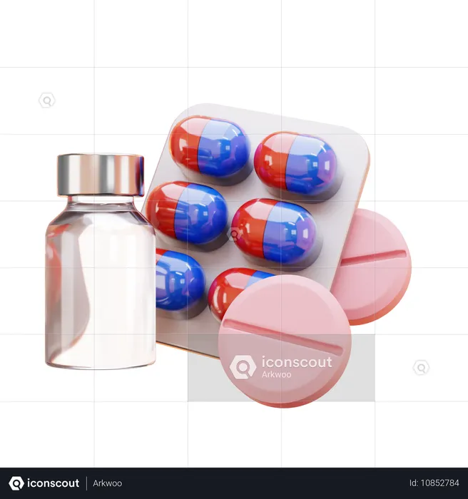 Medicamento  3D Icon