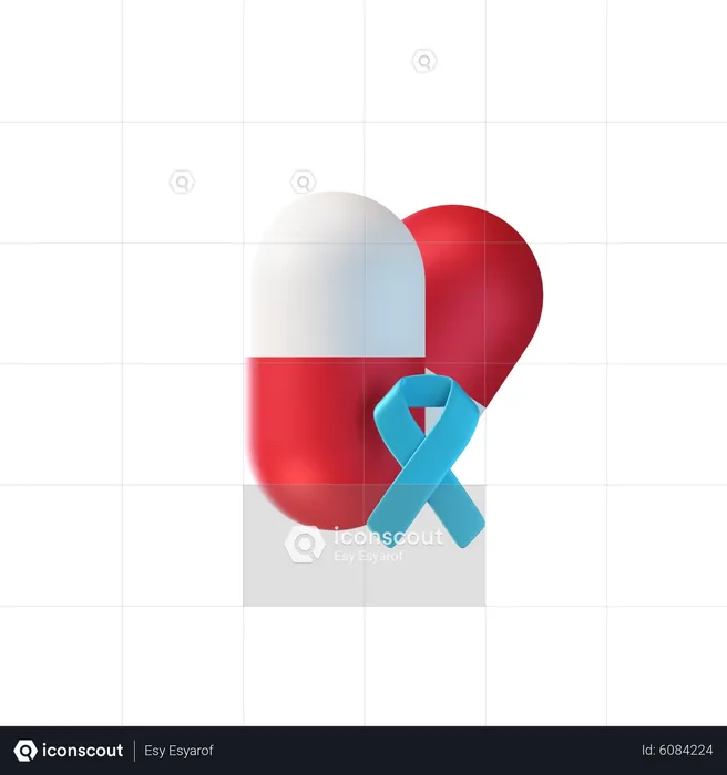 Medicina contra el cáncer  3D Icon