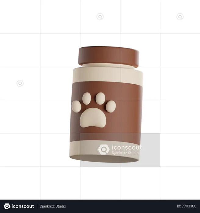 Medicina para perros  3D Icon