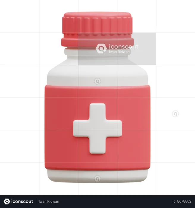 Medicine Bottle  3D Icon