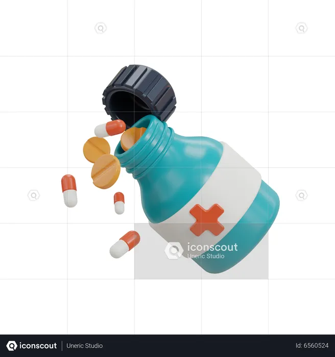 Medicine Bottle  3D Icon