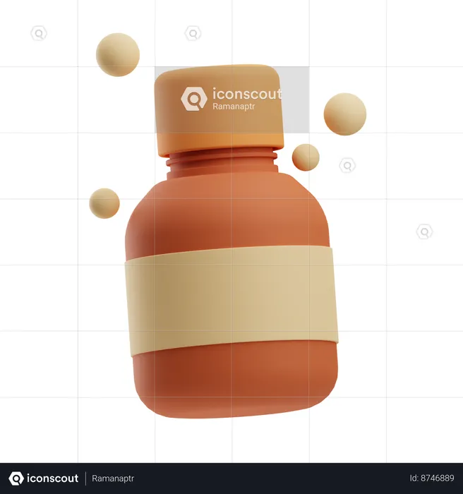 Medicine Bottle  3D Icon