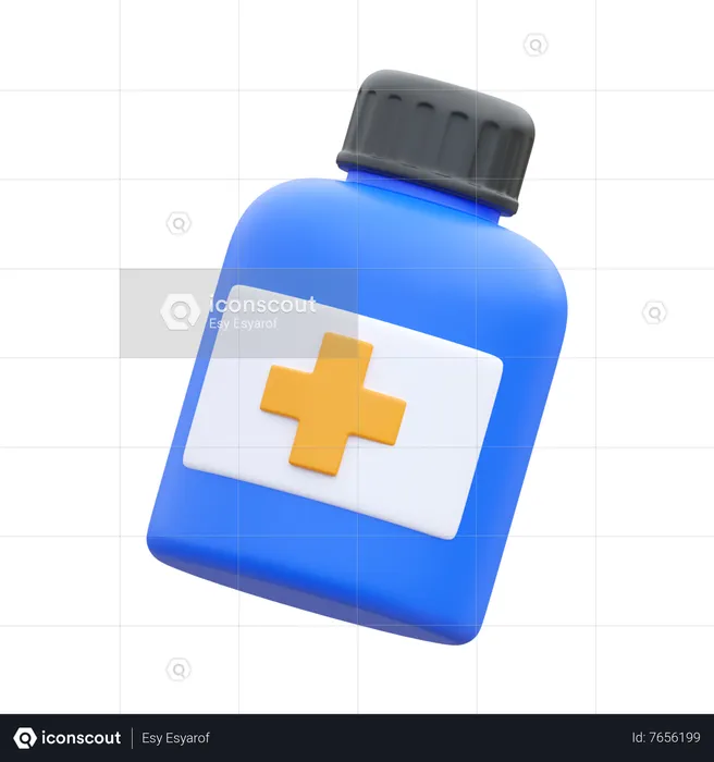 Medicine Bottle  3D Icon