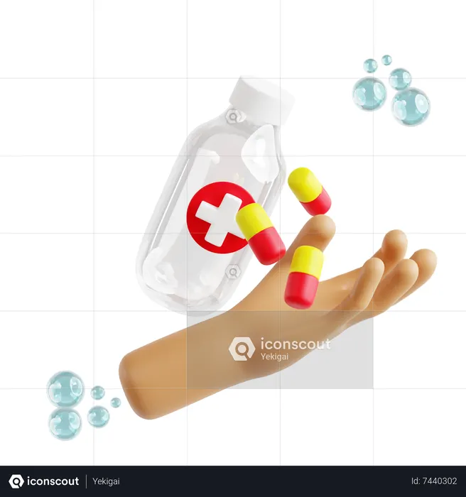 Medicine Bottle  3D Icon