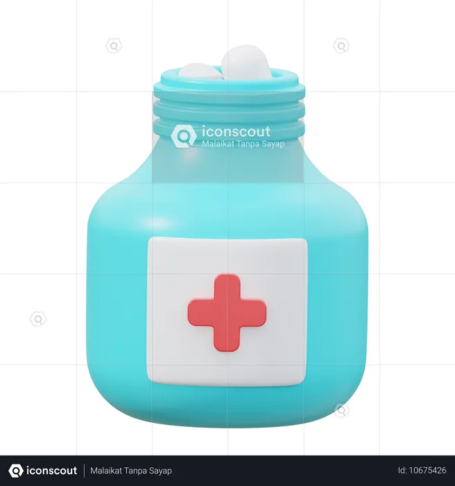 Medicine Bottle  3D Icon