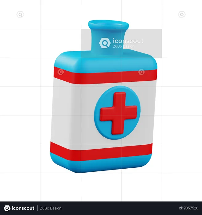 Medicine Bottle  3D Icon