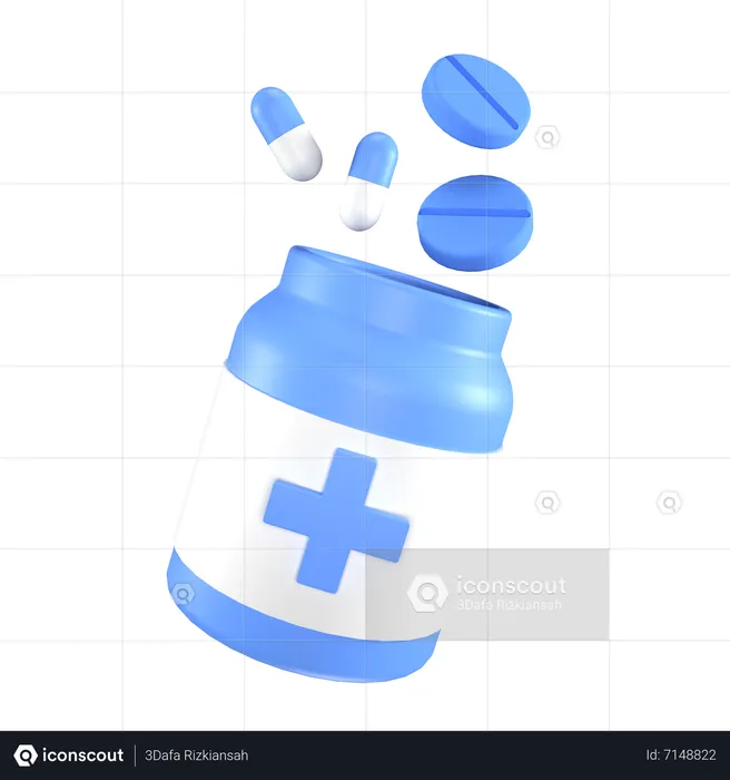 Medicine Bottle  3D Icon