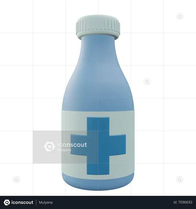 Medicine bottle  3D Icon