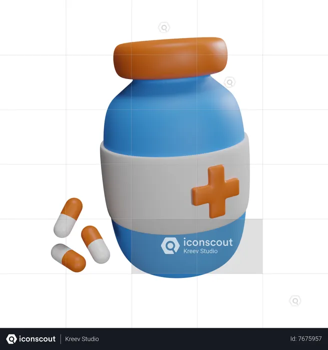 Medicine Bottles  3D Icon