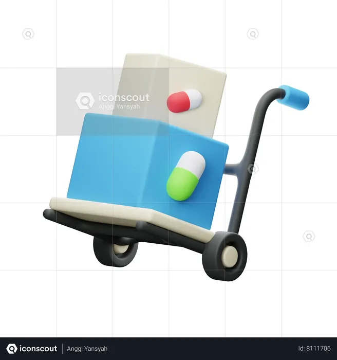 Medicine Delivery  3D Icon