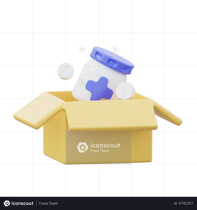 Medicine Delivery  3D Icon