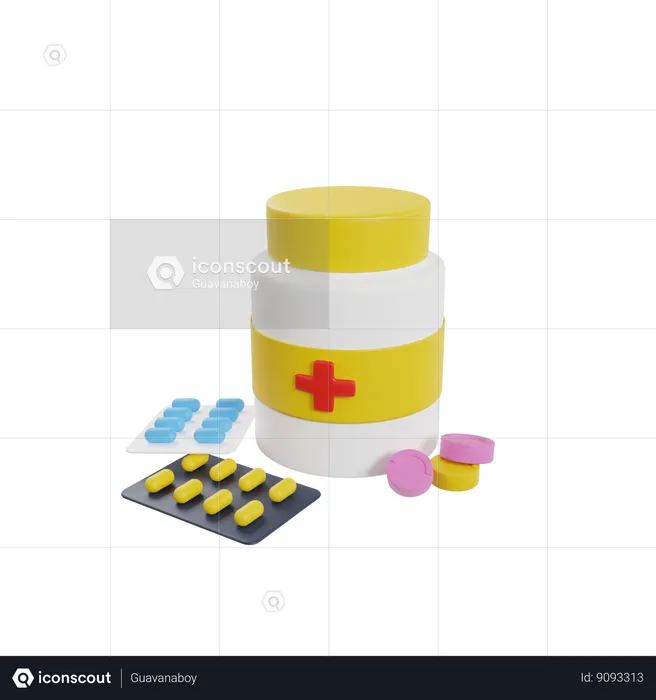Medicine donation  3D Icon