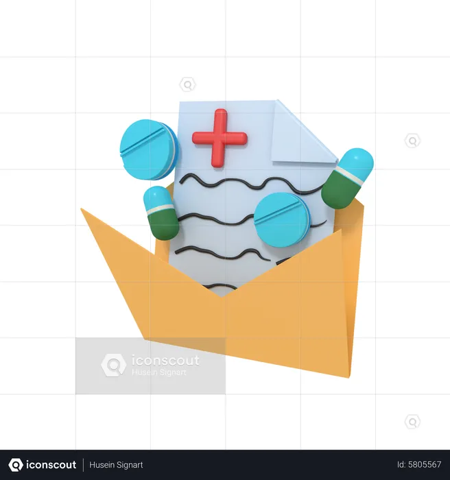 Medicine Folder  3D Icon