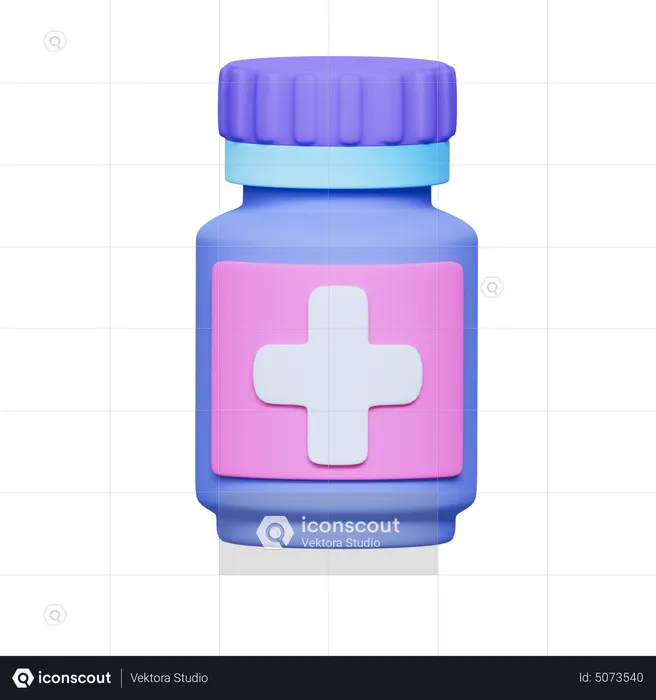 Medicine Jar  3D Icon