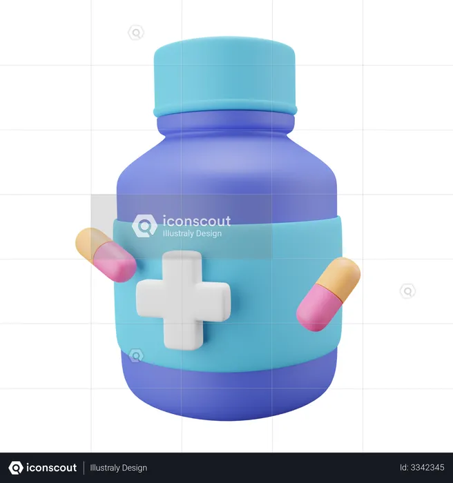 Medicine Jar  3D Icon