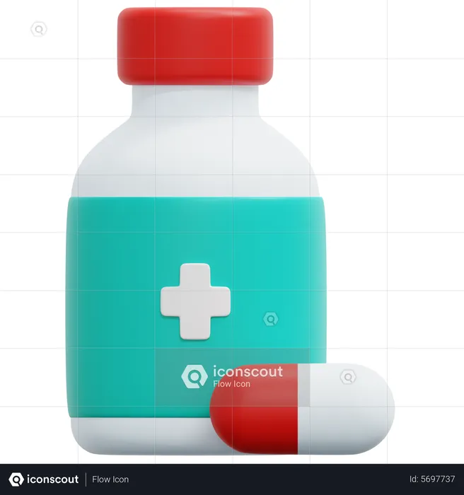 Medicine Jar  3D Icon