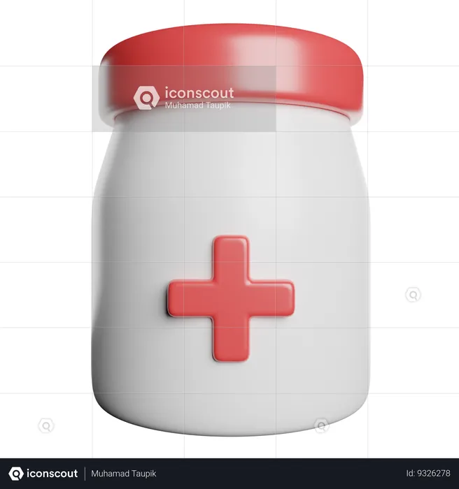 Medicine Jar  3D Icon