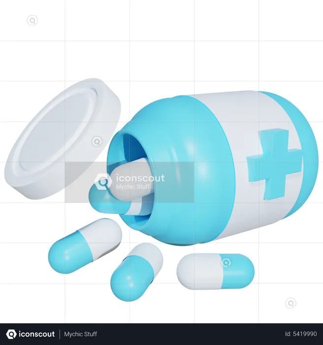 Medicine Jar  3D Icon