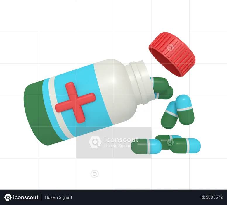 Medicine Jar  3D Icon