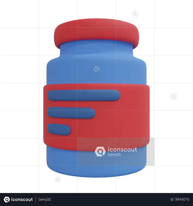 Medicine Jar  3D Illustration