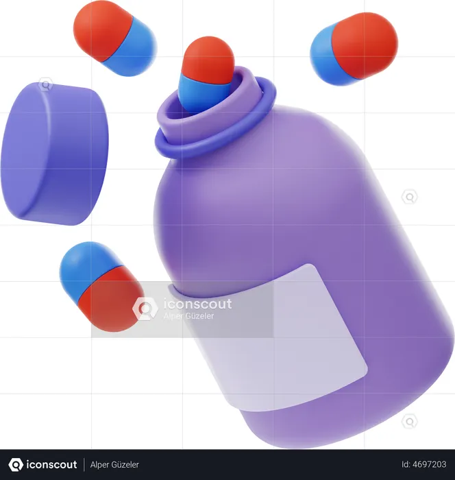 Medicine Jar  3D Illustration