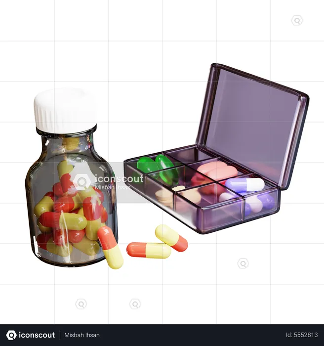 Medicine Kit  3D Illustration