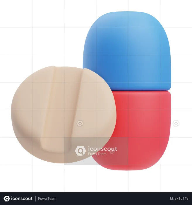 Medicine Pills  3D Icon