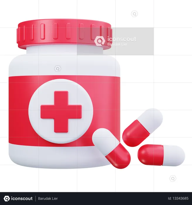 Medicine Pills  3D Icon