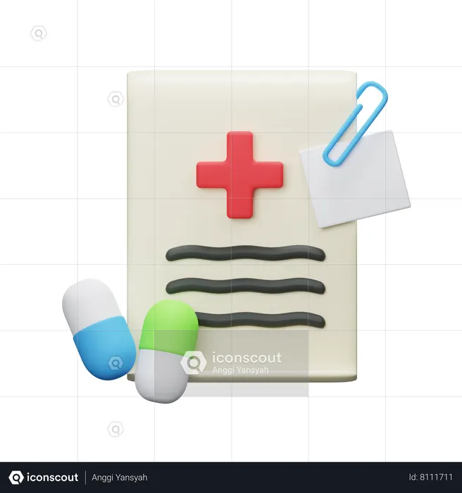 Medicine Recipe  3D Icon