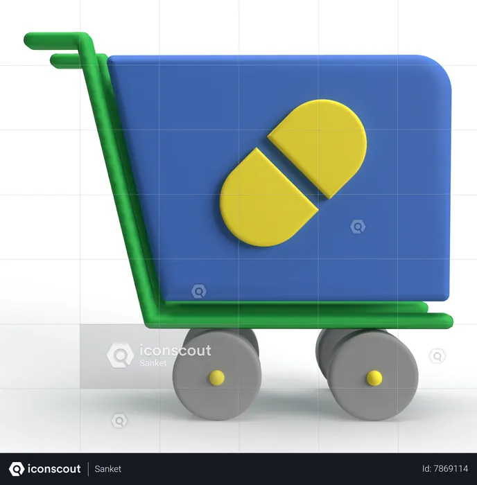 Medicine Shopping  3D Icon